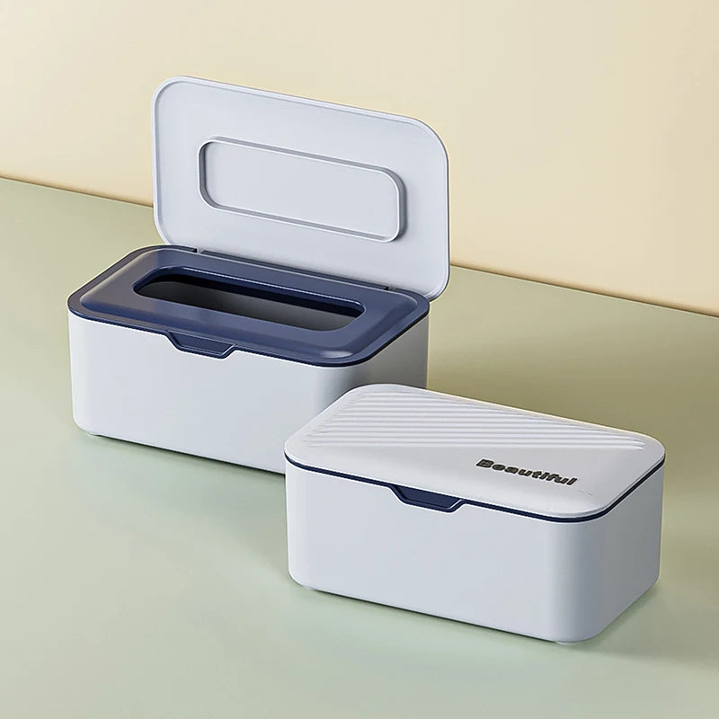 Dustproof Wet Wipes Dispenser Box with Lid | Home & Office