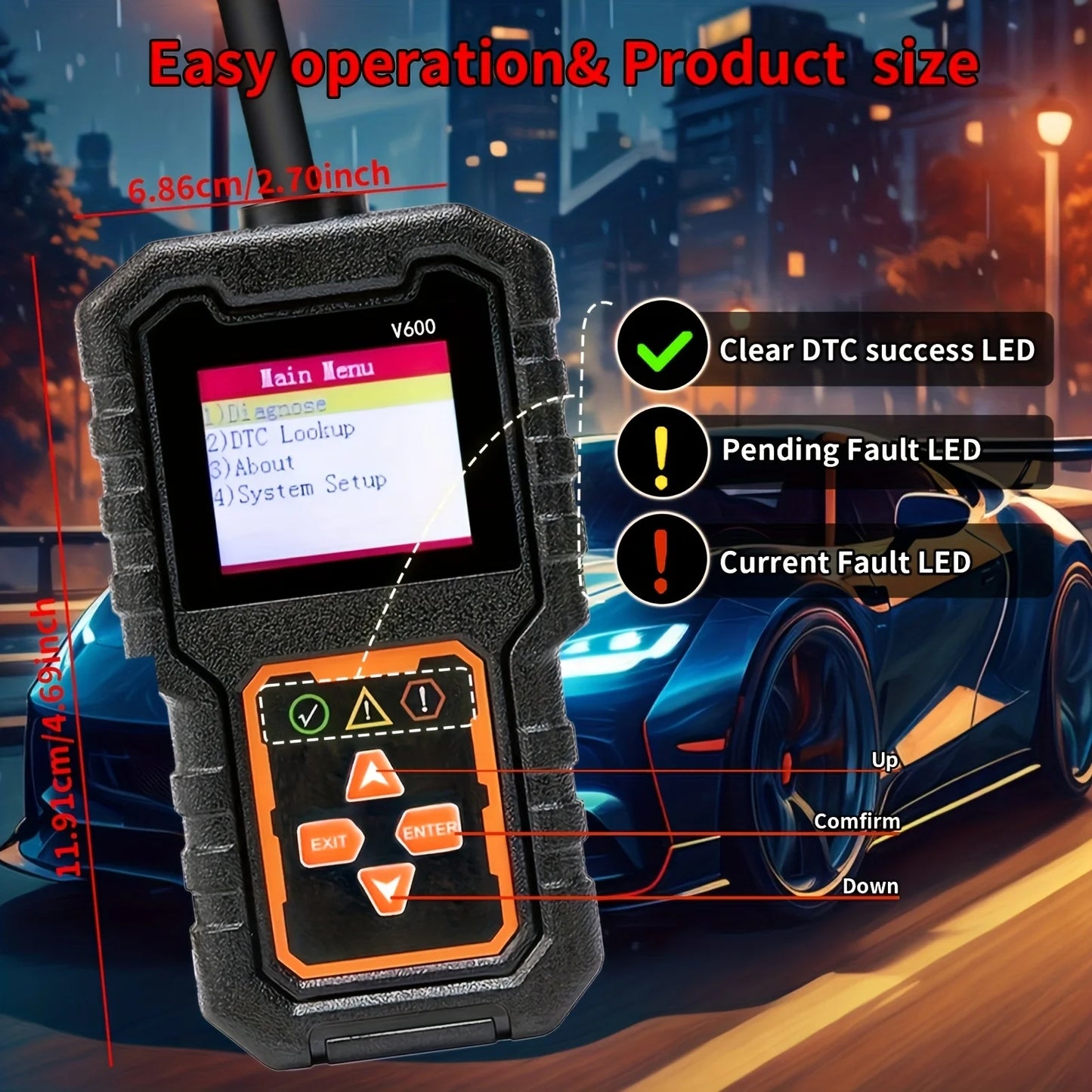 OBD2 Scanner Code Reader – Car Engine Diagnostic Tool 1996+ Peaceful Pleasures Health and Wellness