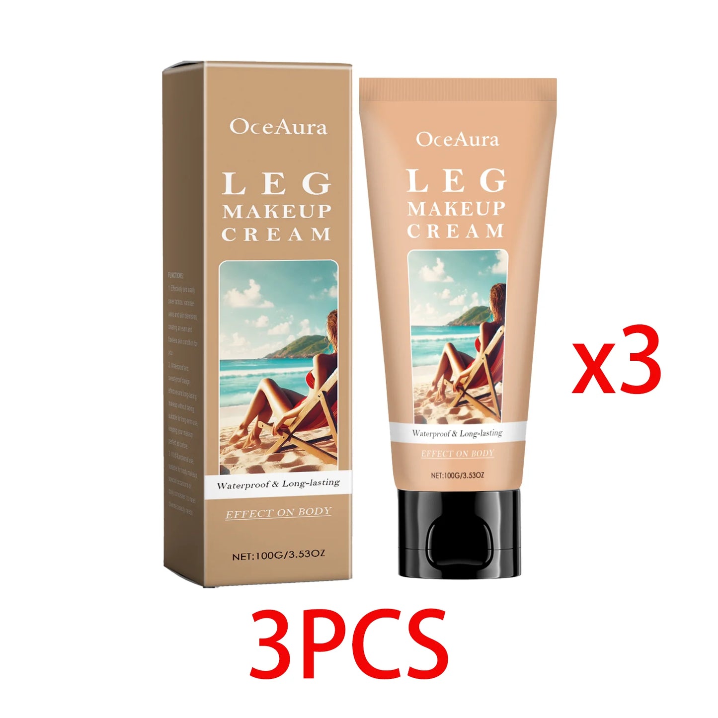 OceAura Waterproof Full Coverage Leg & Body Foundation