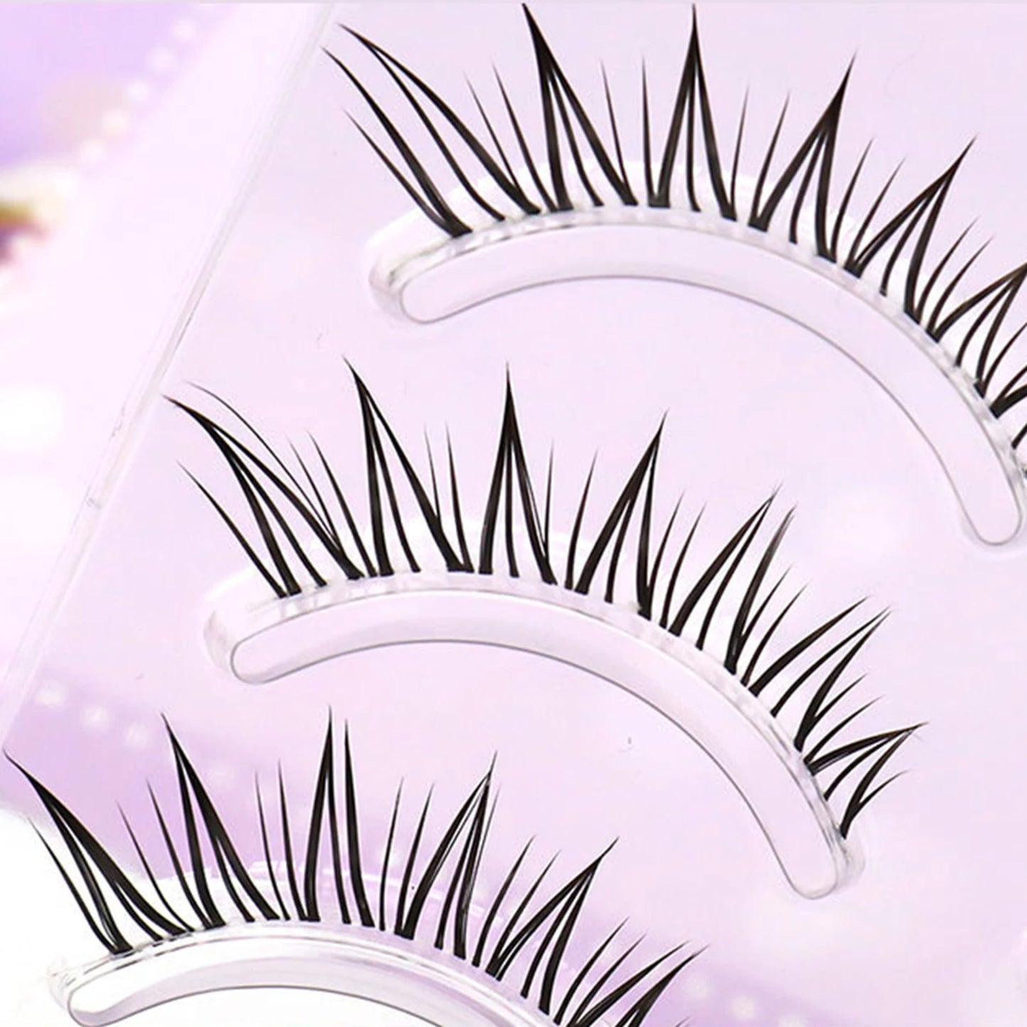 5pair Foxes False Eyelashes Full Strip Clear Thin Band Design Dense Natural Eyelash Extension For Daily Makeup Party Photography Peaceful Pleasures Health and Wellness