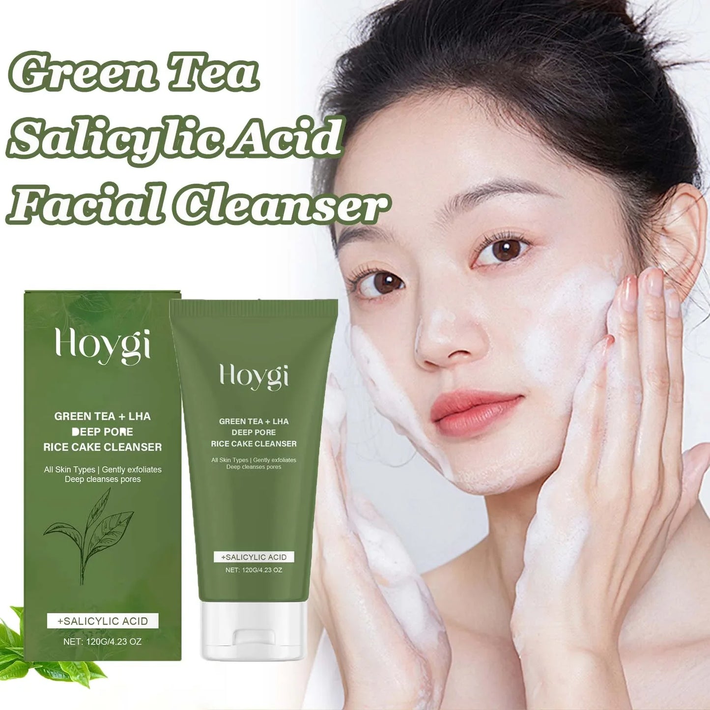 Green Tea Salicylic Acid Face Wash – Pore Refining & Oil Control