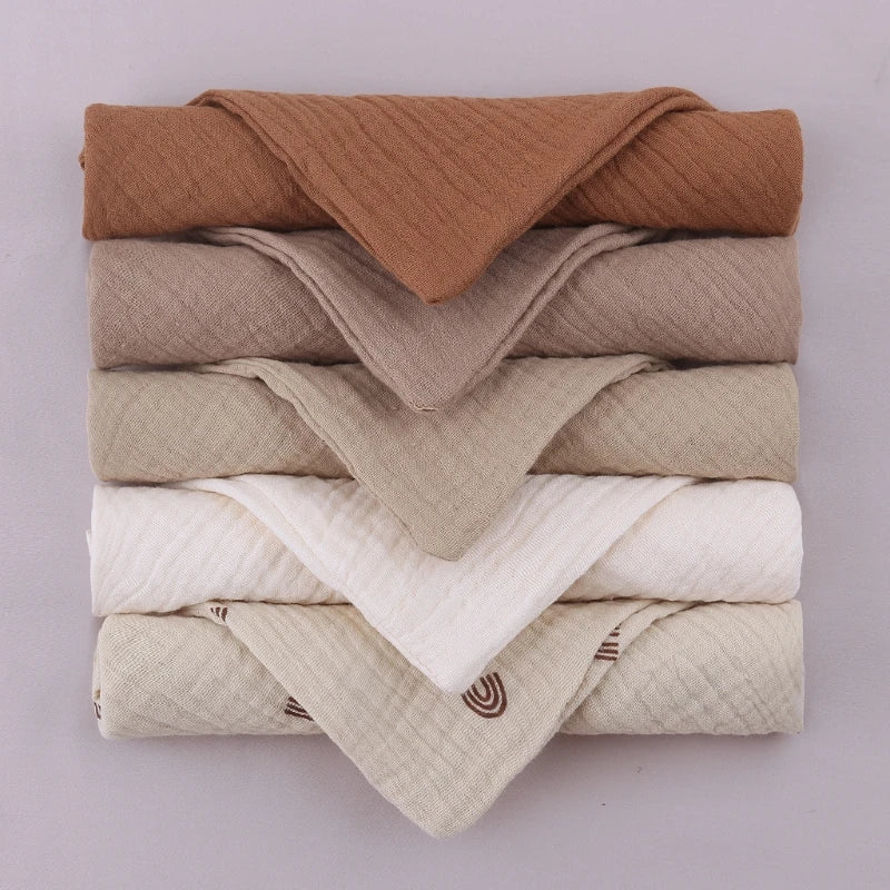 5-Pack Soft Cotton Baby Washcloths | Gauze Face Cloths for Newborns