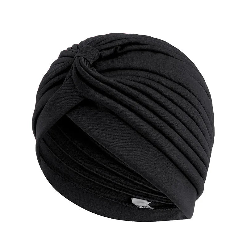 Velvet Turban Head Wrap Scarf for Women – All-Season Headwear Turban Head Wrap Peaceful Pleasures Health and Wellness Black