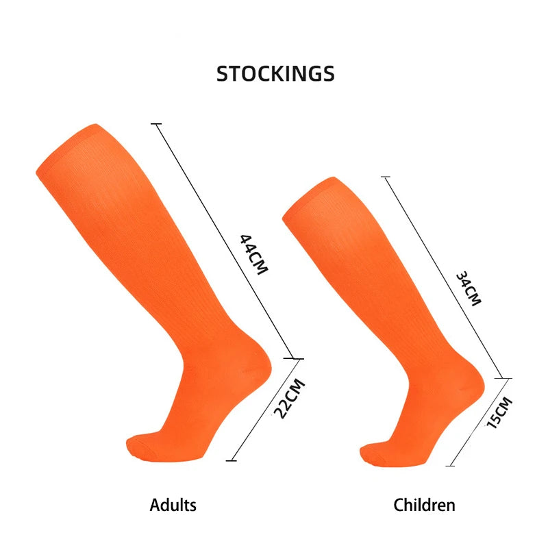 Solid Thin High Training Soccer Socks Men's Long Socks Children's Knee Socks Peaceful Pleasures Health and Wellness