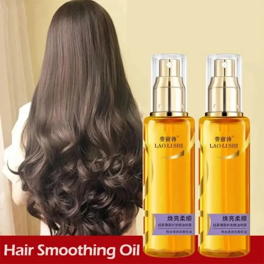 1/2/3PCS Shine Hair Serum for Dry Hair,Lightweight Hair Oil Hydrating Mist For Split Ends, Frizzy Hair & Flyaways,Hair Oil Spray Peaceful Pleasures Health and Wellness
