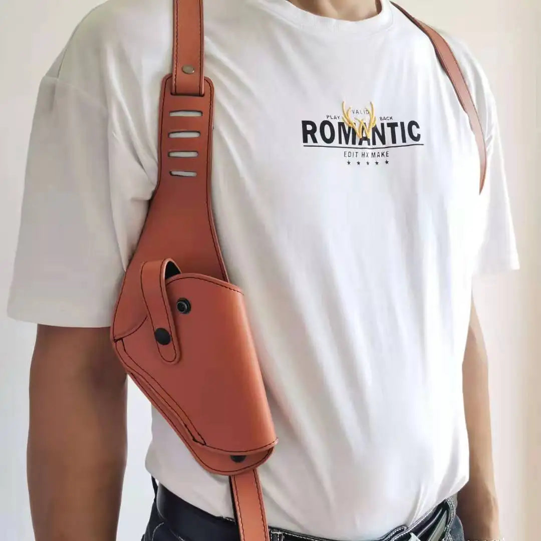 Concealed tactical hunting underarm holster PU Leather Gun for Carry Compatible general Handgun Adjustable Type Shoulder Peaceful Pleasures Health and Wellness