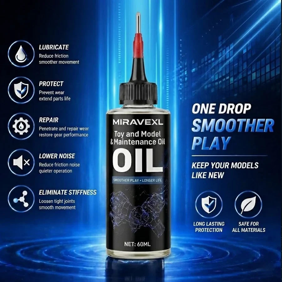 MIRAVEXL Action Figure Joint Lubricant Oil | Silicone Care