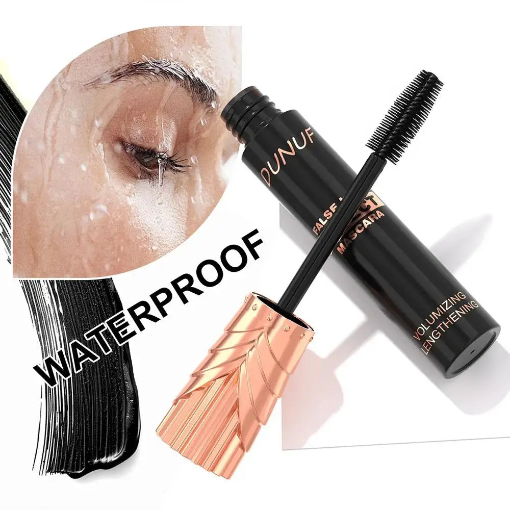 DUNUF Black Waterproof Mascara – Volumizing & Lengthening 24H