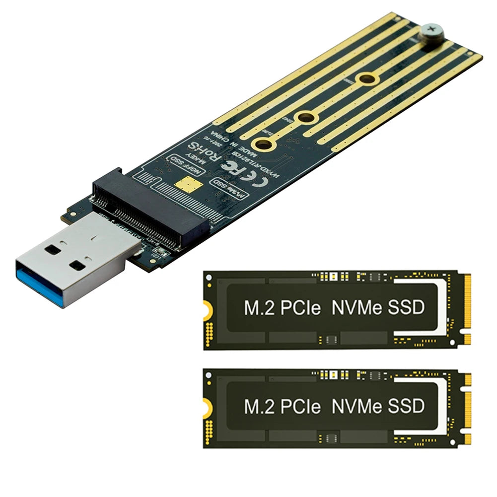 NVME To USB Adapter Max 2TB USB 3.1 Gen 2 To M.2 NVMe SSD Converter Adapter M.2 NVME USB 3.1 Adapter for 2280 2260 2242 2230 SSD Peaceful Pleasures Health and Wellness