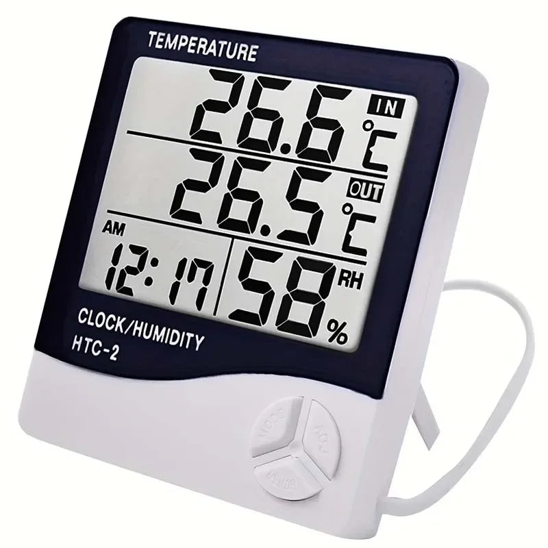 Indoor LCD Digital Thermometer Hygrometer – Temp & Humidity Gauge