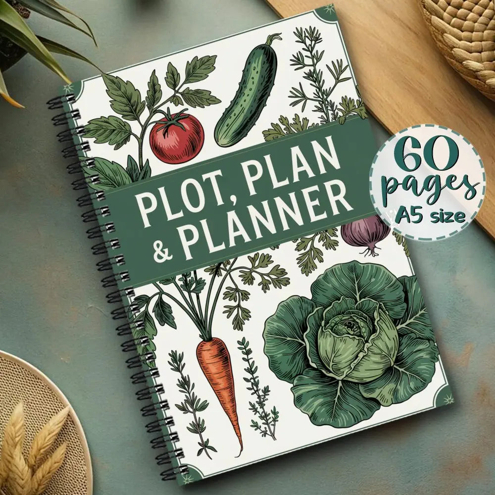 Plot Plan Planner A5 Garden Journal Notebook Vegetable Flower