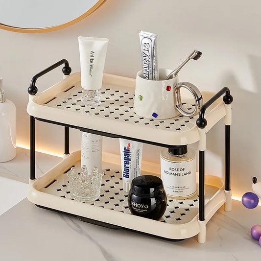 Cup Holder Organizer Desktop Water Cup Storage Rack Cream Style Kitchen Shelf Peaceful Pleasures Health and Wellness