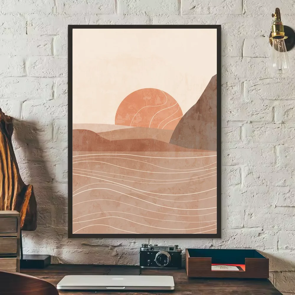 Abstract Bohemian Wall Art Poster | HD Waterproof PVC Decor Wall Art Poster Peaceful Pleasures Health and Wellness z11 50X70cmNoframe