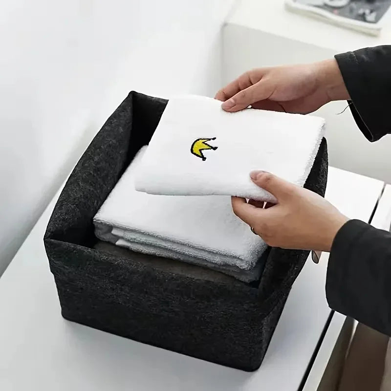 Felt Storage Basket | Foldable Organizer Bin – Home, Dorm & Office