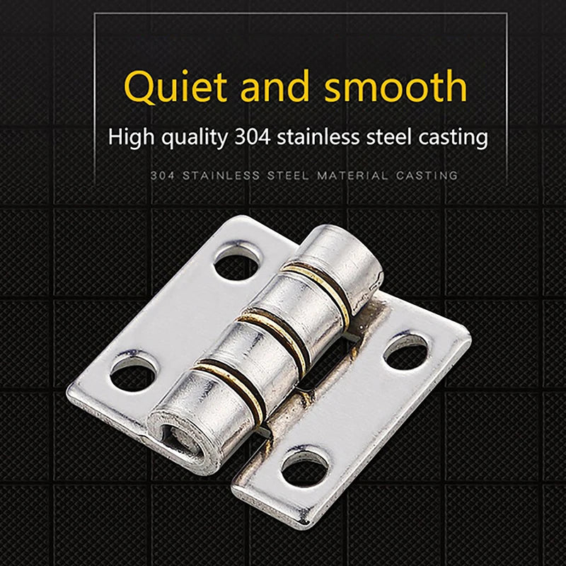 New Thicken 304 Stainless Steel Miniature Loose Small Hinge Quality Durable Flat Silent Hinge For Aluminum Doors Bathroom Door Peaceful Pleasures Health and Wellness