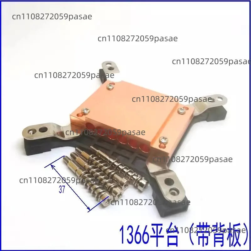 6-Hole Copper Heat Pipe Splint Platen Block | 6mm Pipes