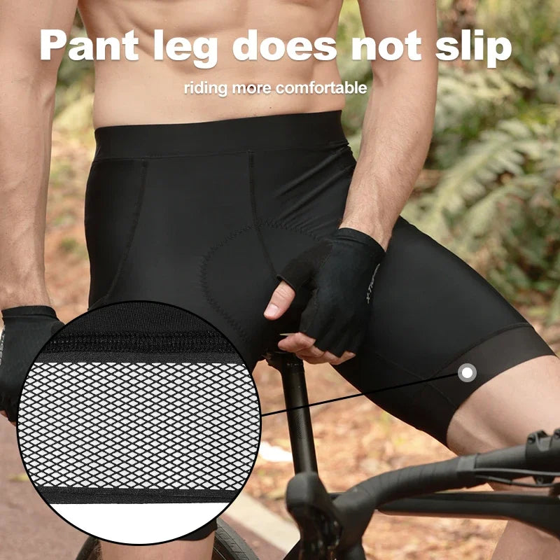 X-TIGER Men's 5D Padded Cycling Shorts – Reflective & Breathable