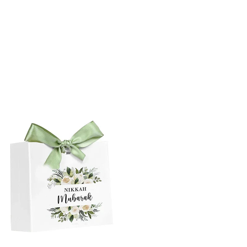 Nikkah Mubarak Gift Boxes | Islamic Wedding Favors – 5pcs Wedding Favor Boxes Peaceful Pleasures Health and Wellness box 11.5x4.5x10cm 5 pieces