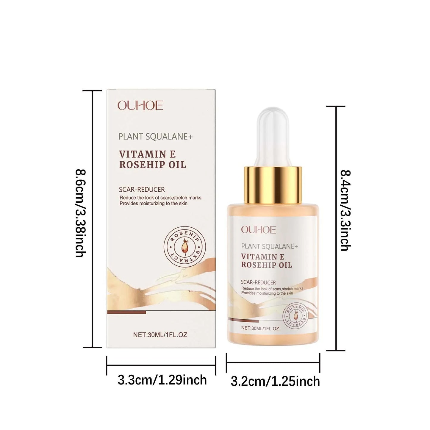 Squalane Rosehip Face Oil – Firming, Anti-Aging & Moisturizing