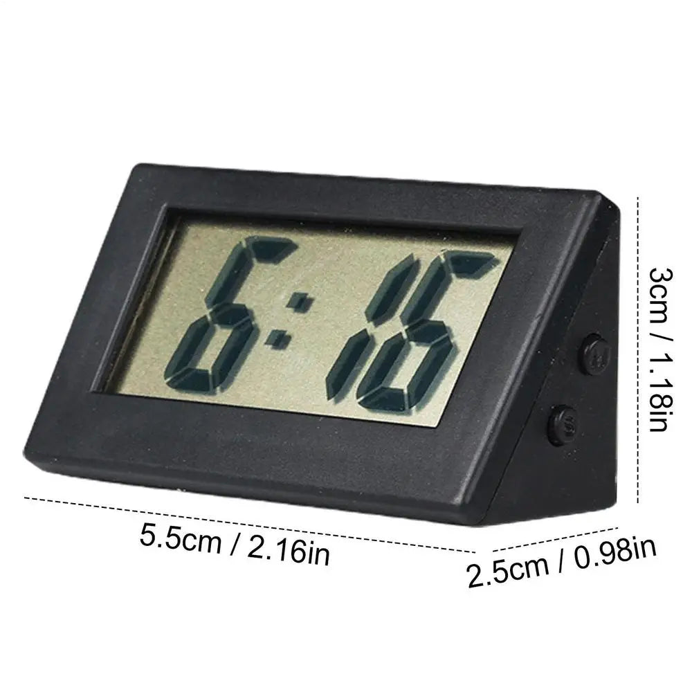 Small Battery Operated Digital Clock Compact LED Display for Desk Wall Shelf, Kitchen, Classroom, Office & Bedroom Peaceful Pleasures Health and Wellness A Black