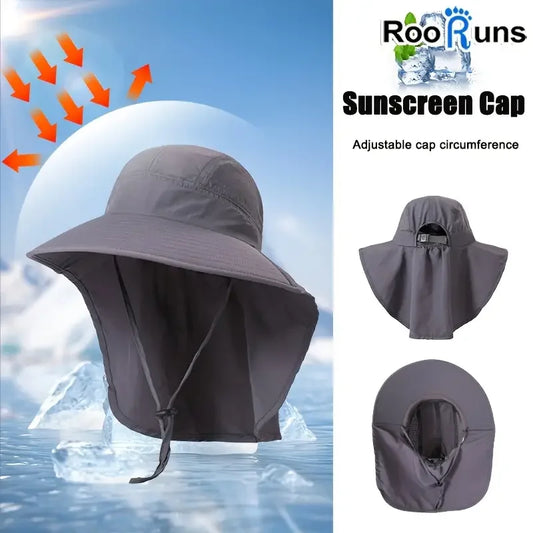 UV Wide Brim Sun Hat – Unisex Fishing & Outdoor Summer Hat Wide Brim Sun Hat Peaceful Pleasures Health and Wellness Dark Gray