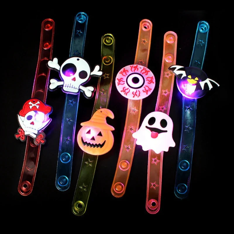 LED Glow Wristband & Necklace Set – Halloween Party Favors 12–120 PCS