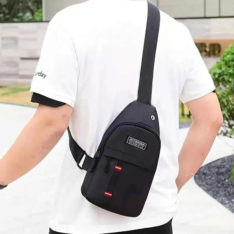 Men's and women's adjustable breast pockets, single-shoulder diagonal cross Oxford fabric breast pockets Peaceful Pleasures Health and Wellness