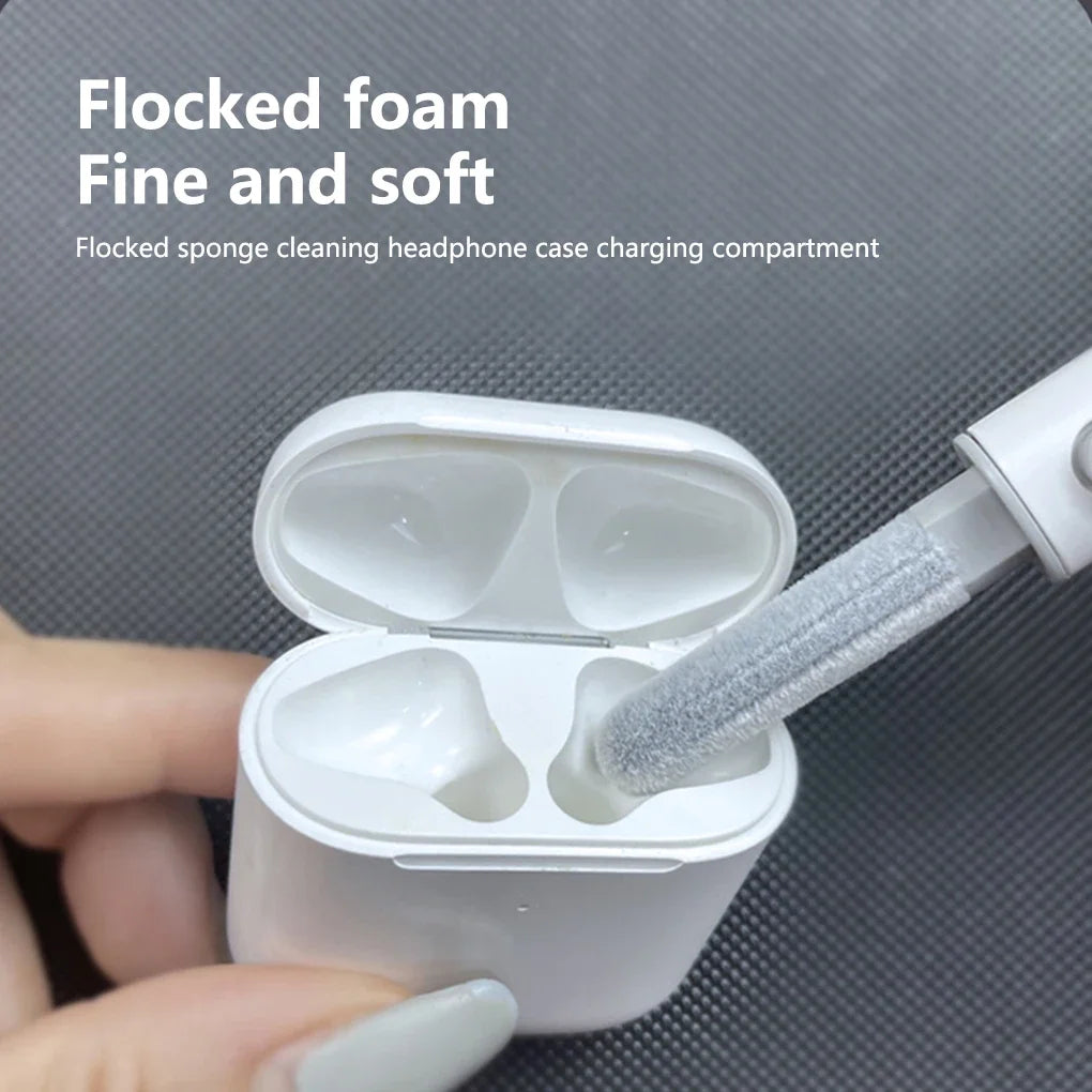 3-in-1 Earbud Cleaning Kit – Pen, Brush & Sponge | AirPods
