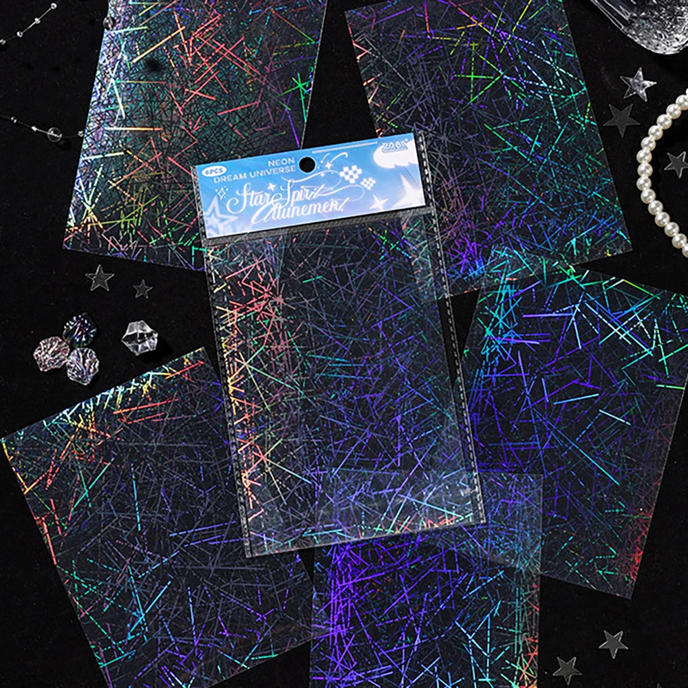 Cultural Creative Fantasy Universe Neon Poster Handbag Stickers