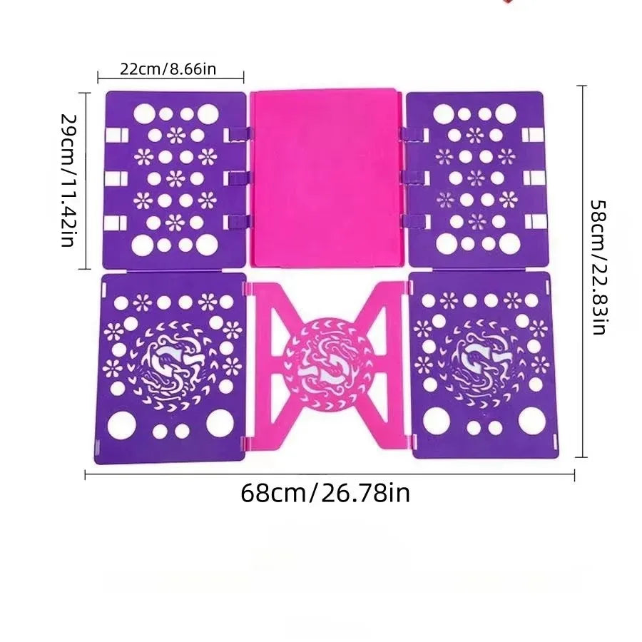 T-Shirt Folding Board Durable Flip Fold Clothes Folder Save Time Easy to Fast Plastic Clothes Folding Boards for Adults Peaceful Pleasures Health and Wellness