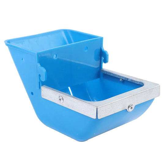 Rabbit Feed Box Hopper | Anti-Spill Cage Feeder Trough Rabbit Cage Feeder Peaceful Pleasures Health and Wellness