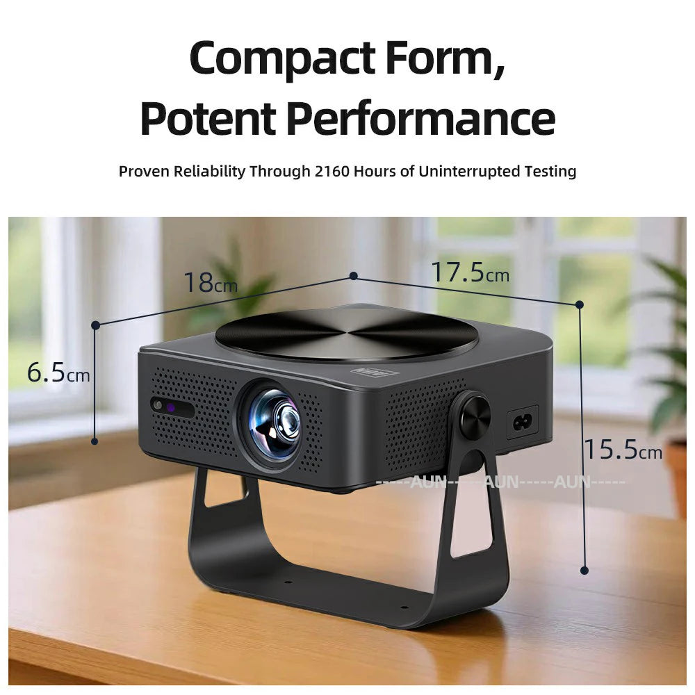 AUN A005 4K 1080P Smart Android Projector | Short Throw LCD Peaceful Pleasures Health and Wellness