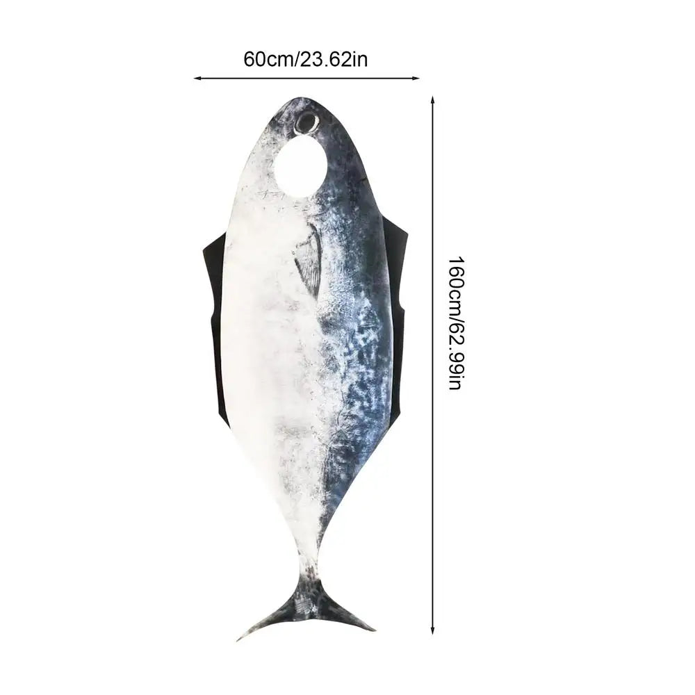 Salmon Fish Costume for Adults | Funny Carnival Party Outfit Adult Fish Costume Peaceful Pleasures Health and Wellness single attribute