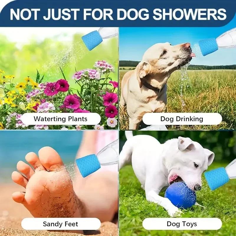 Portable Pet Shower Sprayer | Adjustable Nozzle – Dogs & Cats