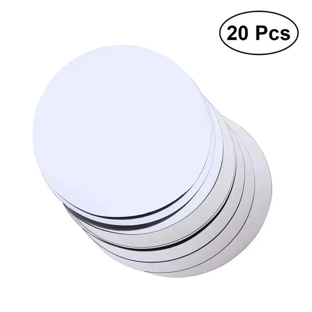 10/20pcs/ Set Silver Aluminum Foil Wine Pourer Disc Foldable Flexible Reusable Mini Drip Stop Pour Spouts Dis Peaceful Pleasures Health and Wellness 20PCS
