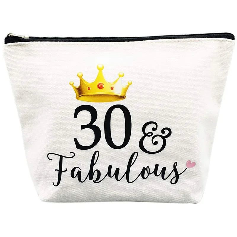 Fabulous Birthday Makeup Bag – 30th 40th 50th 60th Gift