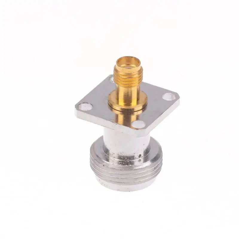 2Pcs 4-Hole Panel Zinc Alloy RF Connector Adapter N Female Jack To SMA Female Jack RF Coax Adapter Convertor Peaceful Pleasures Health and Wellness