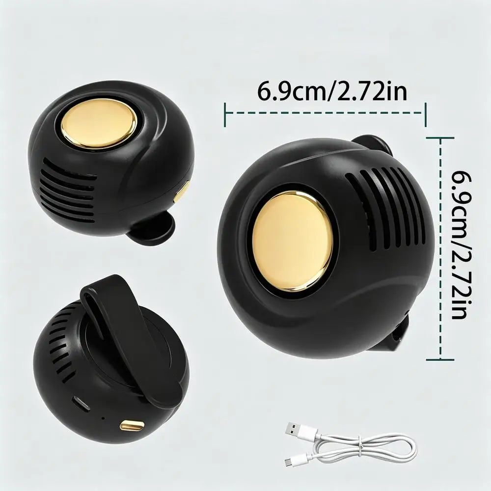 Clip-On Bladeless Neck Fan | 3-Speed 360° Portable Cooling Fan