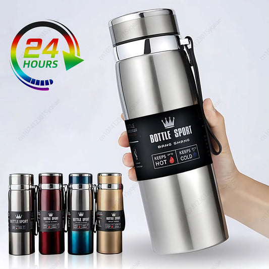 1000ml Stainless Steel Vacuum Thermos Flask – Leakproof Vacuum Thermos Flask Oasis Select