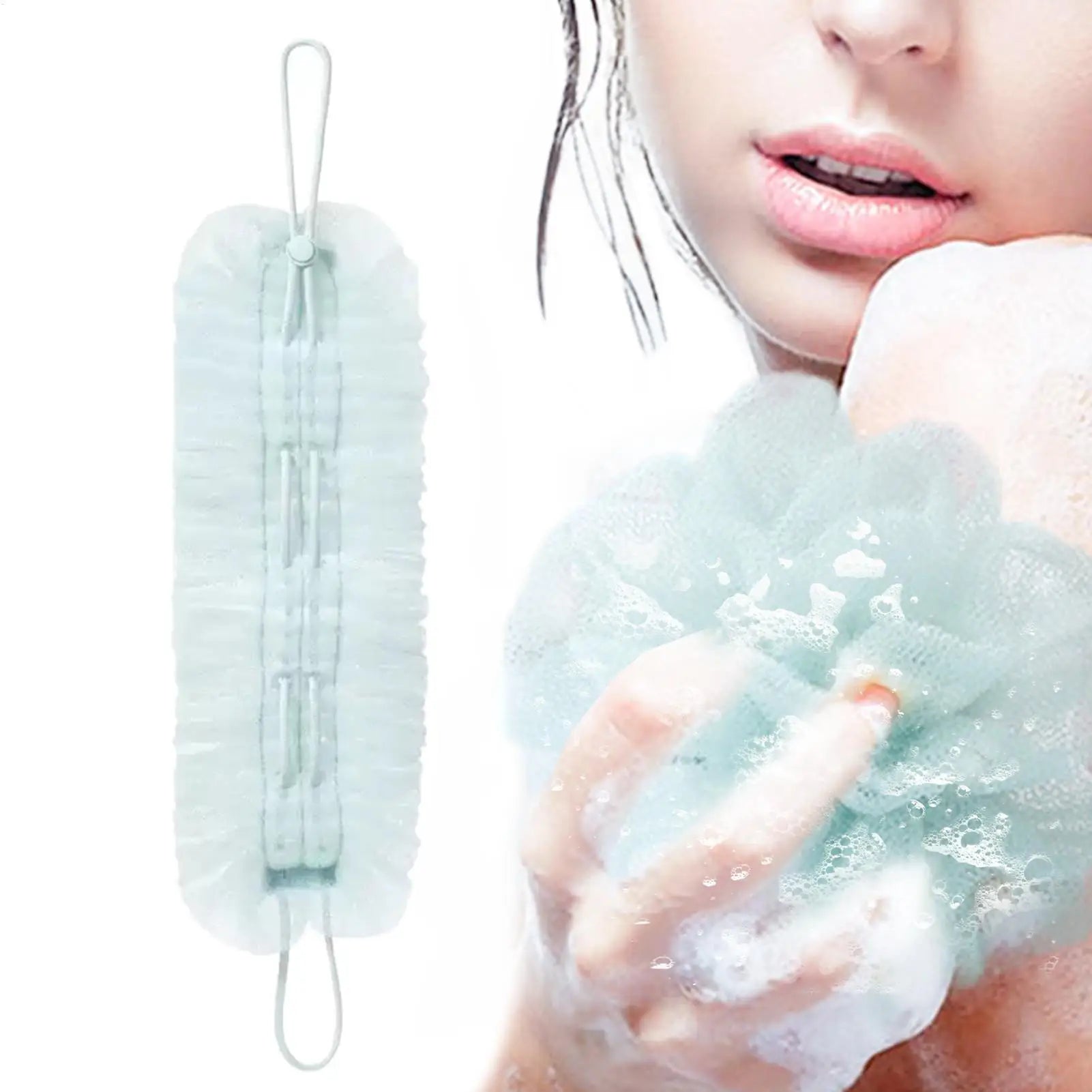 Loofah Washcloth Combo Exfoliation Washcloth Towel with Suction Cup Bath Exfoliation Puff Ball for Skin Renewal Body Wash Deep Peaceful Pleasures Health and Wellness