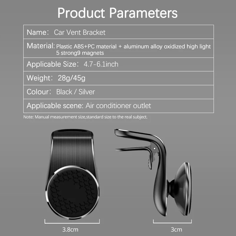 Magnetic Car Phone Holder Air Vent Mount | 360° Universal