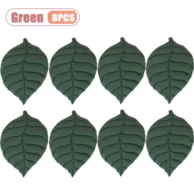 Leaf Shape Pet Mat – Thick Cotton Cat Bed & Dog Crate Pad