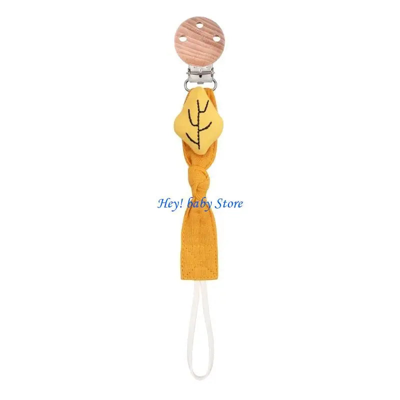 Bohemian Baby Pacifier Clip Chain | Cotton Wood Soother Holder