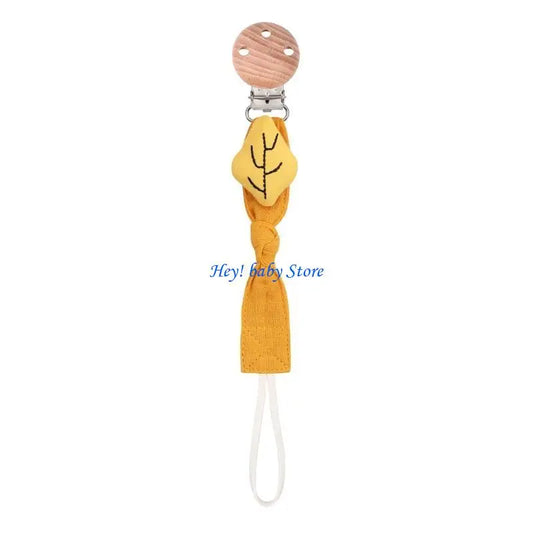 Bohemian Baby Pacifier Clip Chain | Cotton Wood Soother Holder Pacifier Clip Chain Peaceful Pleasures Health and Wellness