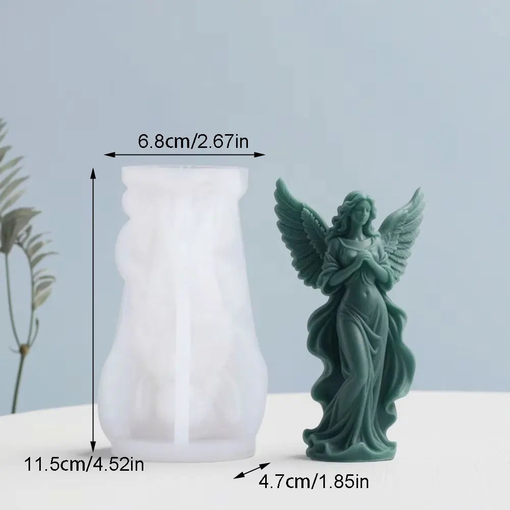 Angel Wings Silicone Candle Mold – DIY Resin & Gypsum Sculpture