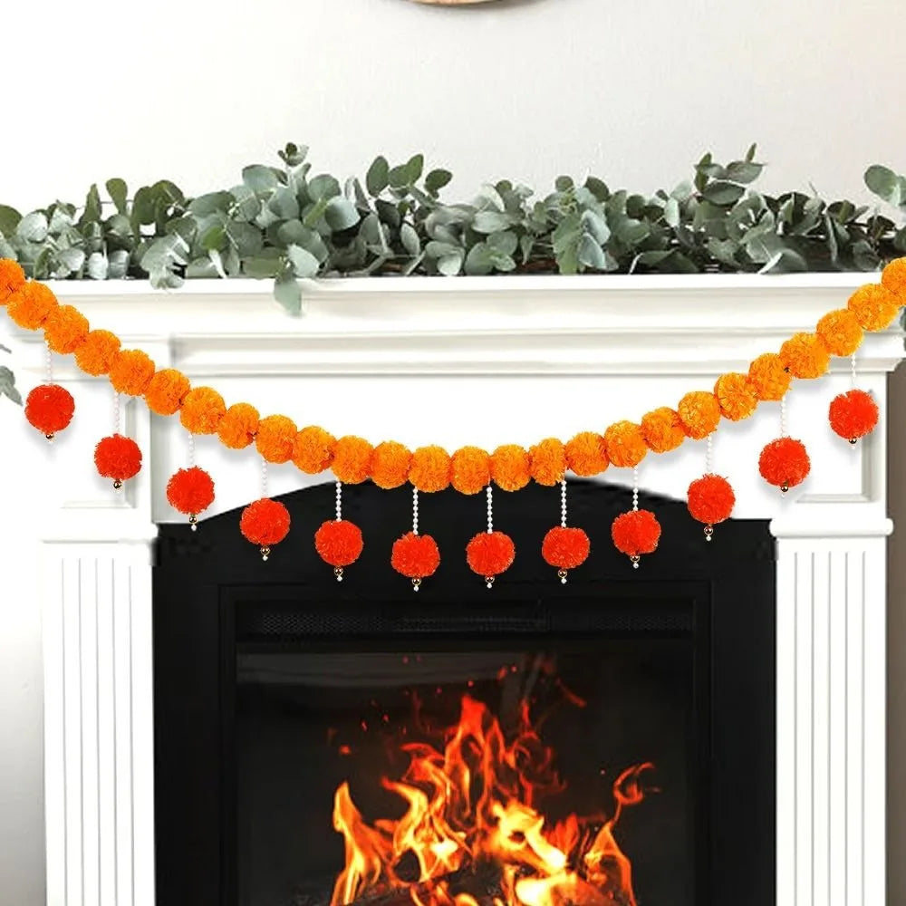 Artificial Marigold Garland – Diwali Pooja Indian Wedding Décor