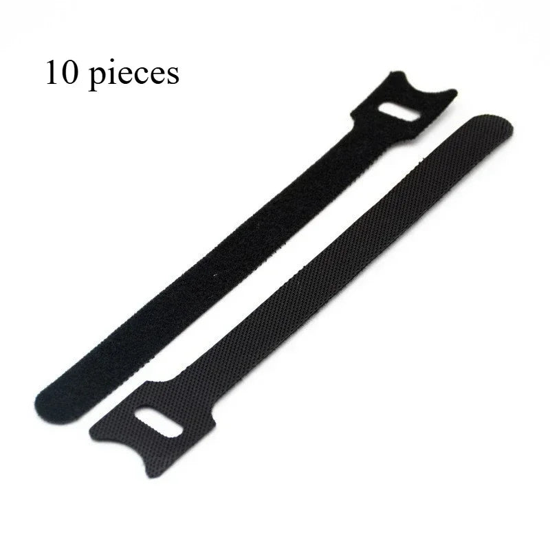Reusable Hook & Loop Cable Ties 20cm 50pcs – Wire Organizer Reusable Cable Ties Peaceful Pleasures Health and Wellness 10 pieces 200mm