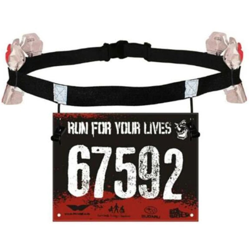 Outdoor Running Waist Belt Triathlon Marathon Race Number Belt With Gel Holder Cloth Belt Motor Gym Fitness Sport Accessories Peaceful Pleasures Health and Wellness