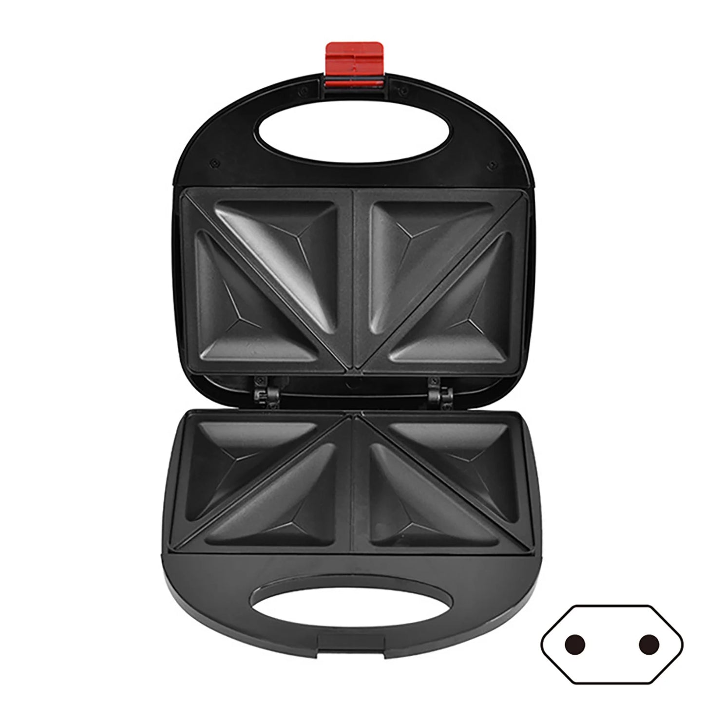 750W Non-Stick Sandwich & Waffle Maker Press | Countertop
