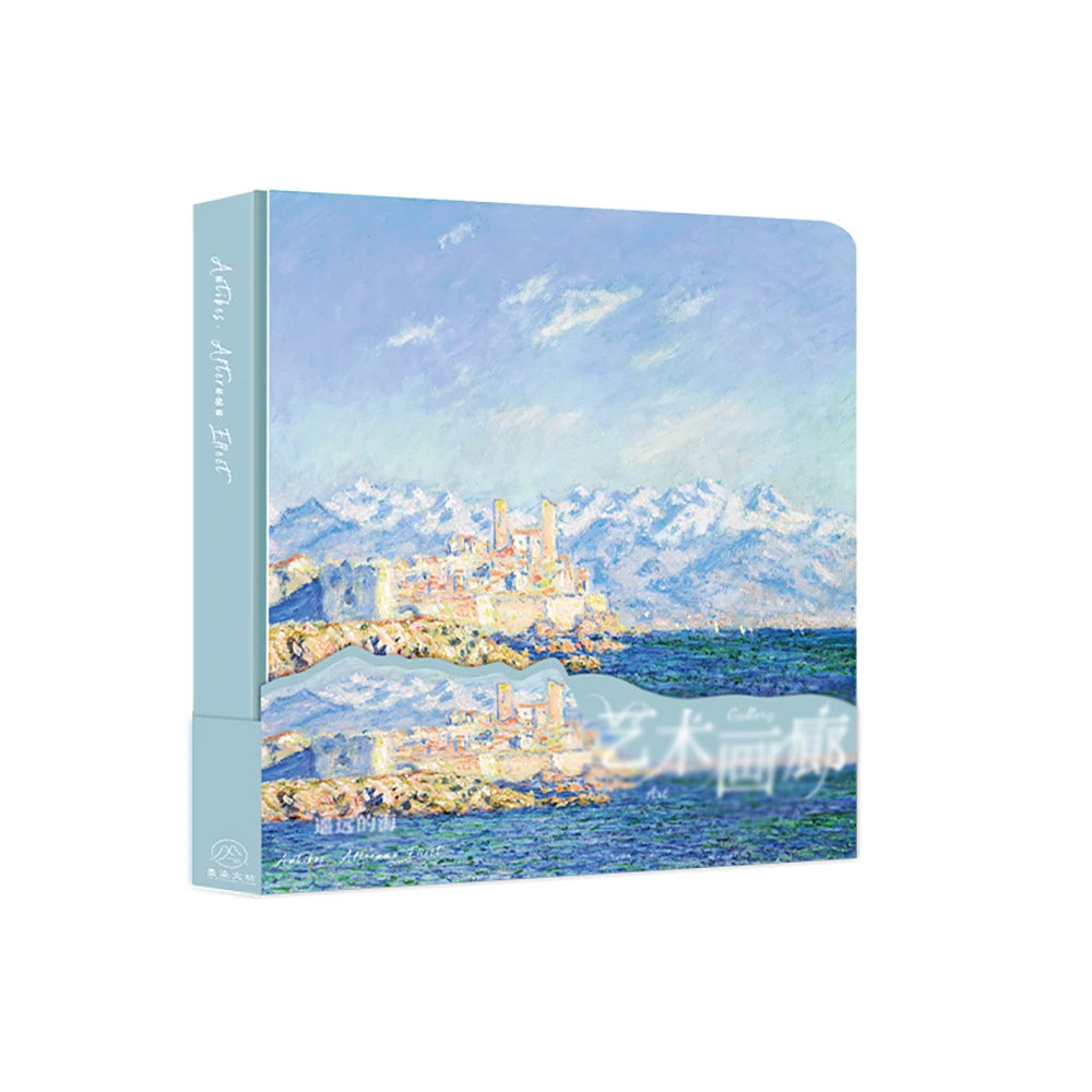 Art Gallery Square Notebook Beauty Monet Van Gogh Classic Paintings
